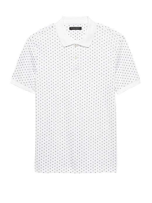 Banana Republic Slim Luxury-touch Printed Polo