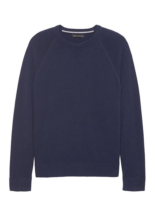 Banana Republic Mens Extra-fine Italian Merino Wool Crew-neck Sweater Navy Size Xs