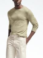 Banana Republic Mens Heritage Cashmere Linen Sweater - Khaki