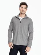 Banana Republic Mens Half Zip Jacket Size S - Urban Gray