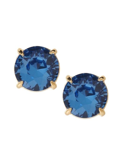 Banana Republic Womens Birthstone Stud Earring September - Sapphire Blue - Sapphire Blue Size One Size