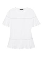 Banana Republic Womens Ladder Lace Couture Tee White Size Xxl