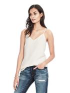 Banana Republic Womens Satin Vee Neck Cami - Snow Day