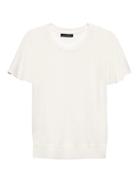 Banana Republic Womens Petite Machine-washable Merino Flutter-sleeve Top Cocoon Size L