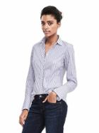 Banana Republic Riley Fit Flare Cuff Shirt - Classic Lavender