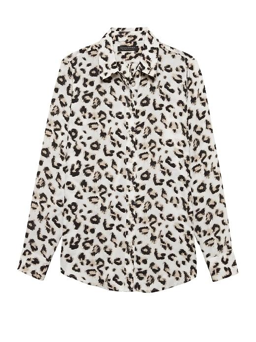 Banana Republic Dillon Classic-fit Leopard Print Shirt