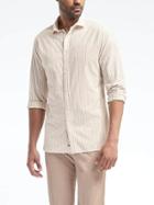 Banana Republic Mens Heritage Stripe Shirt - Dusty Pink