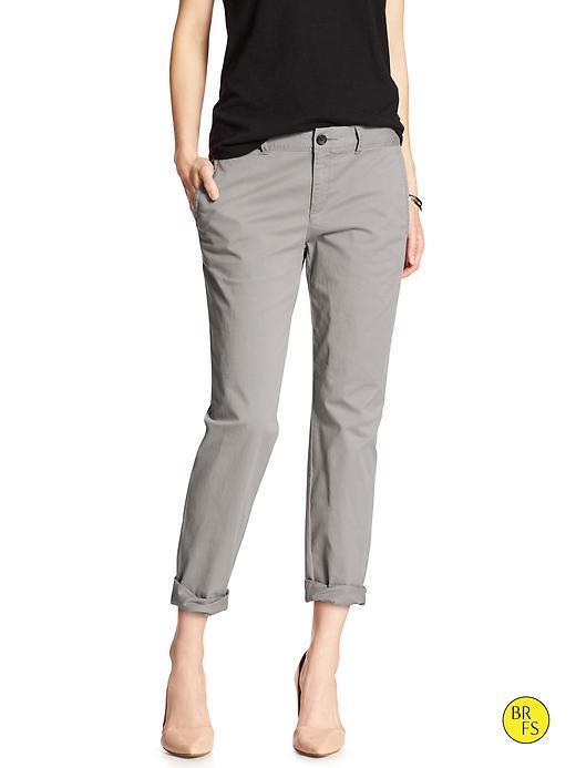 Banana Republic Womens Factory Roll Up Boyfriend Chino Size 0 - Cloudburst
