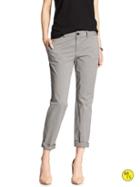 Banana Republic Womens Factory Roll Up Boyfriend Chino Size 0 - Cloudburst