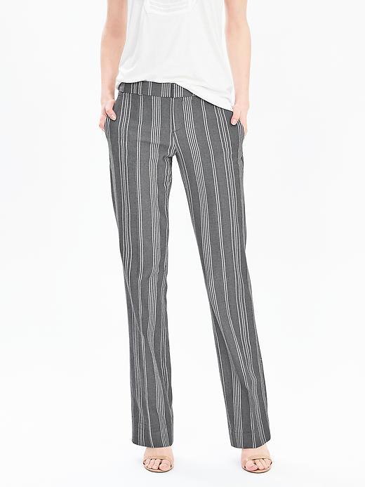 Banana Republic Stripe Wide Leg Trouser Size 0 Petite - Light Blue Stripe
