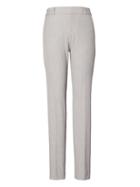 Banana Republic Womens Ryan Slim Straight-fit Machine-washable Birdseye Pant Light Gray Size 6