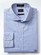 Banana Republic Mens Monogram Dobby Gingham Shirt - Ice