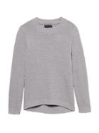 Banana Republic Womens Chenille Crew-neck Sweater Light Gray Size Xxs