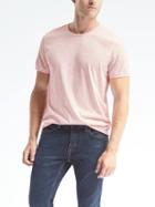 Banana Republic Mens Soft Wash Tee - Pink Daisy