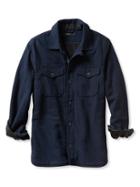Banana Republic Slim Fit Lined Utility Shirt Size L Tall - Navy Heather