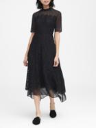 Banana Republic Womens Japan Online Exclusive Lace Handkerchief Hem Dress Black Size 4