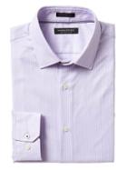 Banana Republic Mens Camden Fit Supima Cotton Micro Stripe Shirt - Orchid