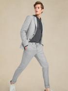 Slim Flannel Suit Jacket In Responsible Wool