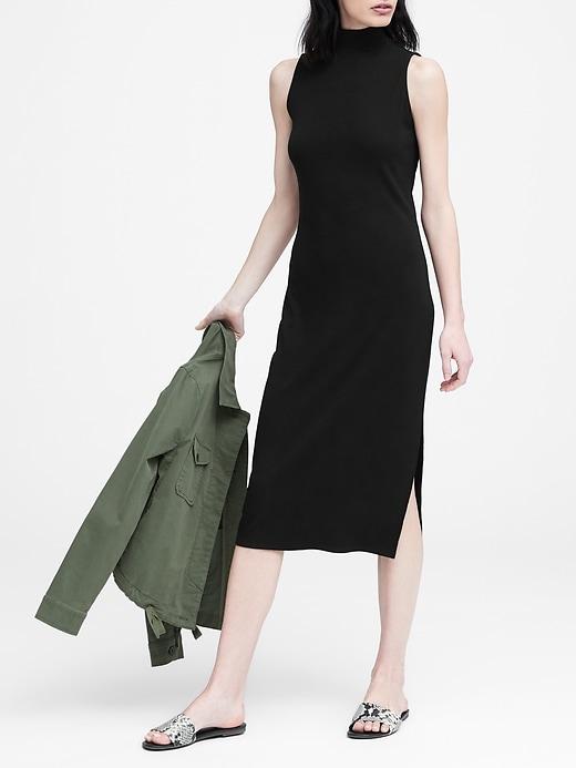 Banana Republic Mock-neck Midi Dress