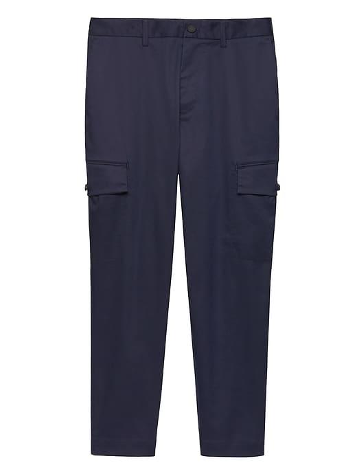 Banana Republic Mens Athletic Tapered Core Temp Cropped Cargo Pant Midnight Navy Size 42w