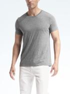 Banana Republic Soft Wash Tee - Gray Crystal