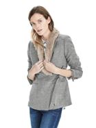 Banana Republic Womens Side Tie Brown Blazer - Brown/midnight