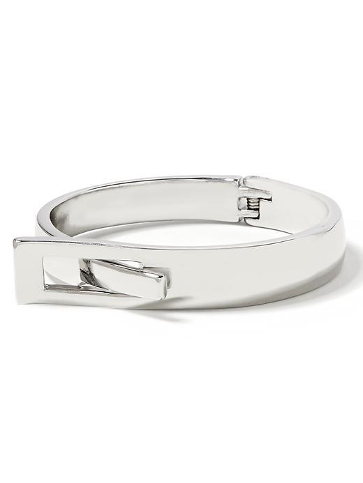 Banana Republic Womens Pull Through Bangle Size One Size - Silver