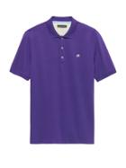 Banana Republic Mens Solid Pique Polo Shirt Violet Size Xs