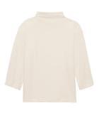 Banana Republic Womens Brushed Jersey Mock-neck Top Beige Stone Size Xs