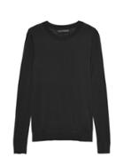 Banana Republic Womens Silk Cashmere Crew-neck Sweater Black Size Xs