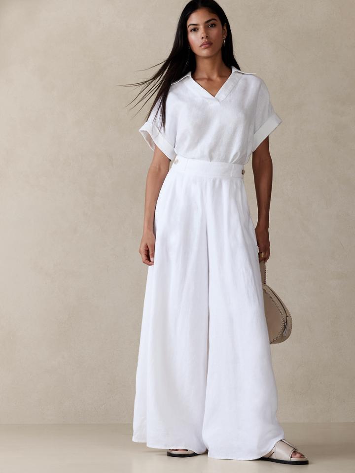Minna Wide-leg Linen Pant