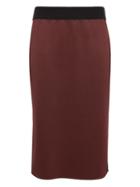 Banana Republic Womens Wrinkle-resistant Stretch Neoprene Skirt Mulberry Size Xs