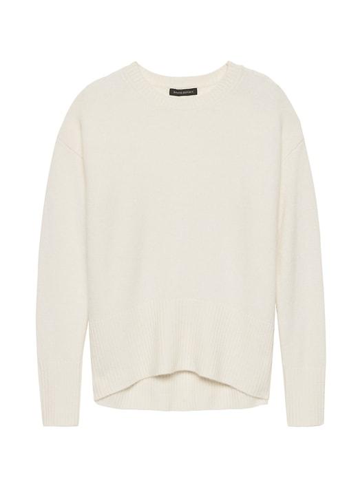 Banana Republic Stretch Cashmere Blend Crew-neck Sweater