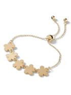 Banana Republic Womens Golden Flower Slider Bracelet Gold Size One Size