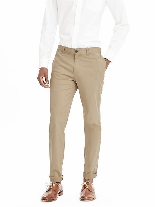 Banana Republic Mens Aiden Slim Bedford Cotton Pant Size 32w 36l Tall - Khaki