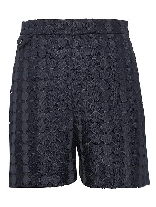 Banana Republic Womens Eyelet 5.5 Short Navy Size 8
