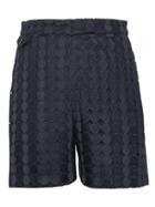 Banana Republic Womens Eyelet 5.5 Short Navy Size 8