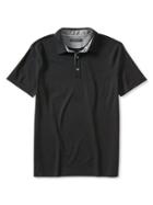 Banana Republic Mens Tailored Cotton/silk Polo Size L Tall - Black