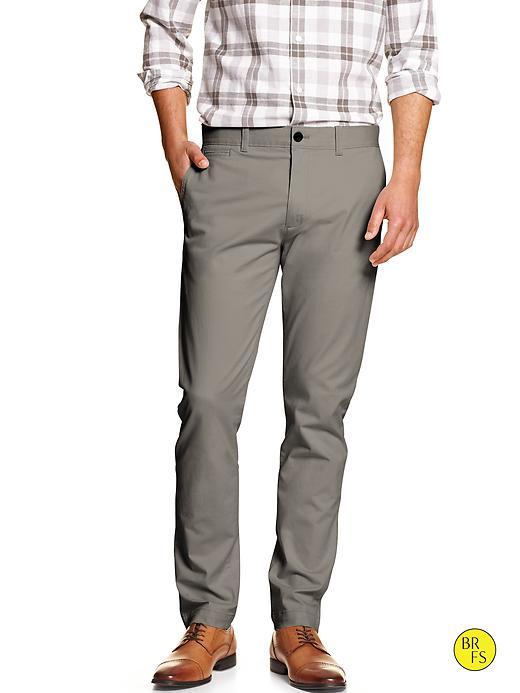 Banana Republic Mens Factory Fulton Fit Chino Size 29w 32l - Midland Gray