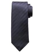 Banana Republic Drake Monochrome Stripe Silk Tie Size One Size - Navy