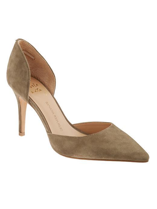 Banana Republic Alicia D'orsay Pump Size 10 - Tigers Eye Green