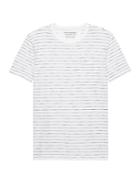 Banana Republic Mens Vintage Stripe Crew-neck T-shirt White Size Xxl