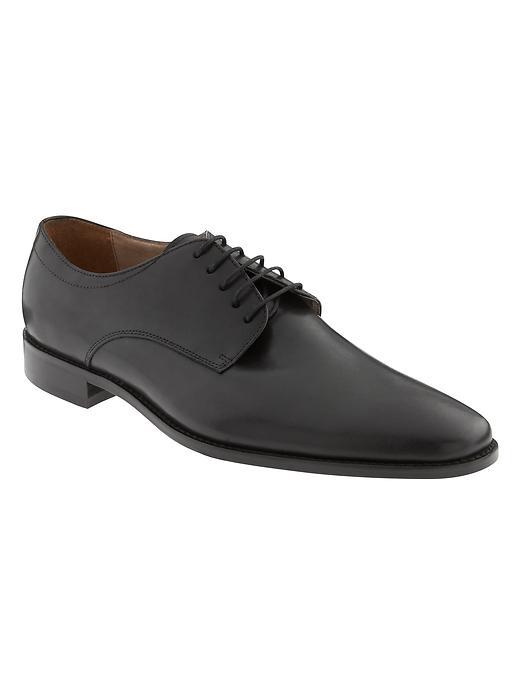 Banana Republic Shaw Italian Leather Oxford Size 10 - Black