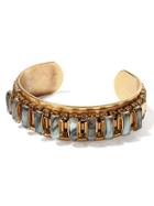 Banana Republic Elizabeth Cole Stone Cuff - Jade Stone