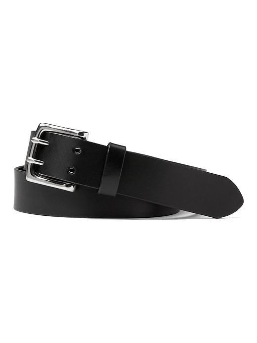 Banana Republic Double Prong Leather Belt - Black