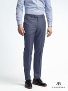Banana Republic Slim Monogram Bright Blue Wool Suit Trouser - Cascade Blue