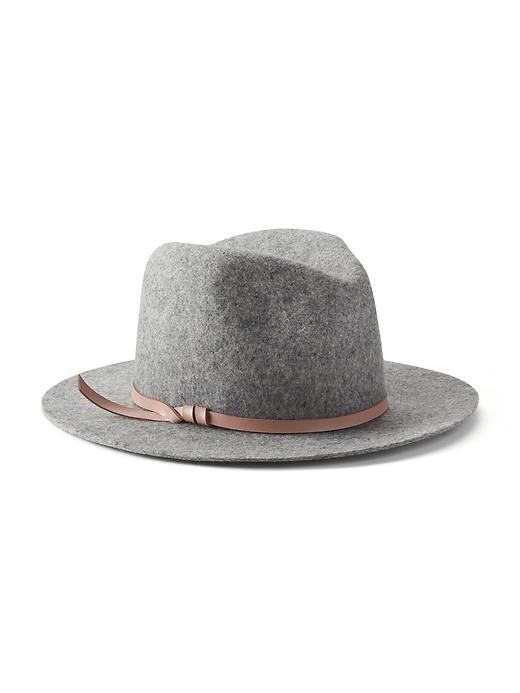 Banana Republic Womens Felt Fedora Size L/xl Heather Grey LookMazing