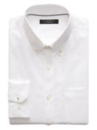 Banana Republic Mens Camden Standard-fit Non-iron Oxford Shirt White Size L