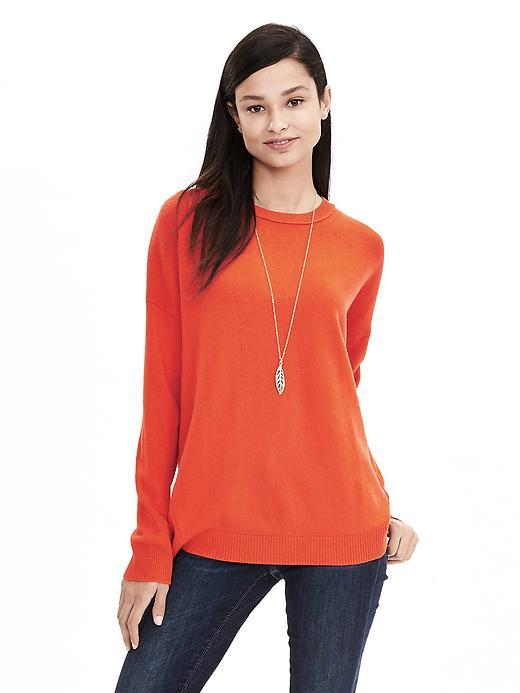 Banana Republic Womens Todd &amp; Duncan Cashmere Pullover Size L - Orange