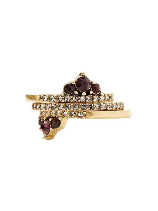 Banana Republic Faded Grandeur Stack Rings Size 5 - Gold